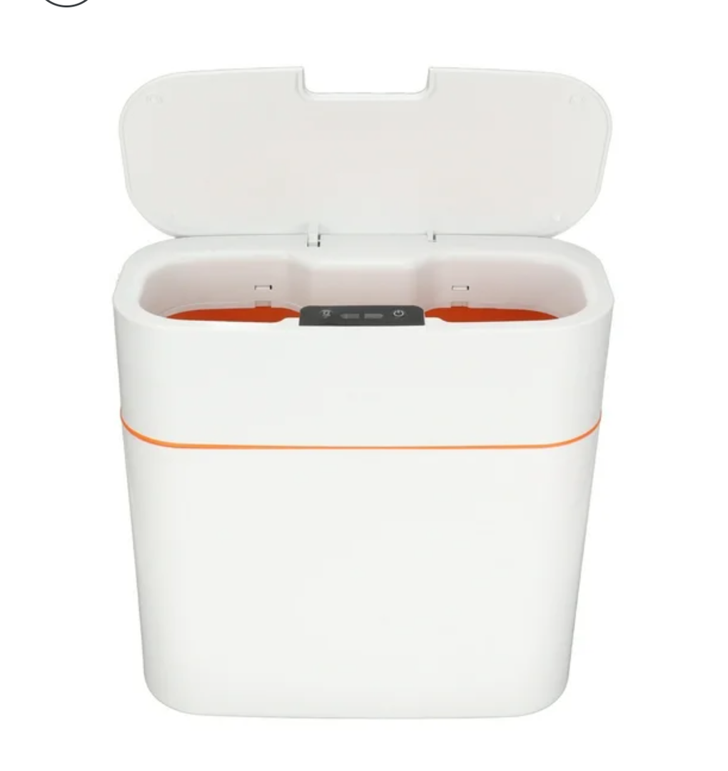 Automatic Trash can Induction Kitchen Trash can with Lid Home Bedroom Bathroom Narrow Slit Trash can (Color : A, Size : 13L)