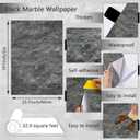 Gray Granite Peel and Stick Marble Paper 23.7"197" Matte Removable Wallpaper Marble Contact Paper for Countertop, Furniture, Wall Thick Wallpaper Easy to Remove Waterproof Vinyl