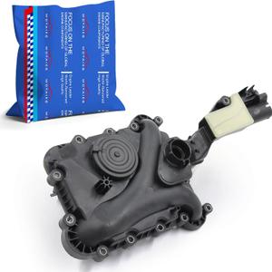 06E103547S Bruce & Shark Engine Crankcase Vent Valve Oil Separator with Hose Tube Replacement Fit for Audi Q5 Q7 A4 A5 A7 3.0TFIS,Replace 06E103547AC 06E103547AH 06E103547, 17cm x 38cm x 22cm