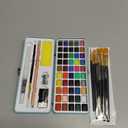 ARTISTRO 50 Color Watercolor Paint Set - Portable Paint Art Kit with Palette and Brush Pens - Travel Water Color Set for Adults, Professionals, Kids - Art and Painting Supplies - Gift Idea