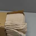 EMME Cotton Throw Blanket Large 50"x70" Gifts for Women 100% Muslin for Couch Breathable Gauze All Season Light Tan Soft and Lightweight Pre-Washed