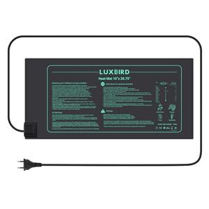 LUXBIRD Durable Waterproof Seedling Heating Mat 10”x 20.75” Warm Hydroponic Heating Pad for Indoor Plants Germination, IP67, MET Standard, LB-HM21W