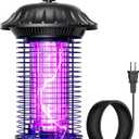 Buzbug LED Bug Zapper Indoor Outdoor, 10 Years Lifespan, 6.5ft Power Cord, IPX4 Waterproof, High-Voltage, Mosquito Zapper, Fly Trap Mosquito Trap, Fly Killer Fly Zapper -MO008C (New Black)