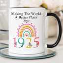 100th Birthday Coffee Mug For Women, Turning 100 Year Old Birthday Gifts for Her, 1925 100th Gifts Black Handle 11OZ Coffee Cups for Mom Grandma Aunt Sister Coworker Friend Wife(100 Birthday)