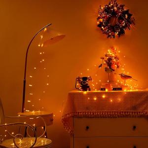 Ariceleo 2 Pack 16.4ft Battery Operated String Lights with Timer, Green with Synchronized Twinkle Mode, Fairy Lights Battery Powered, 50 LEDs, Idea for Christmas Bedroom Party Wedding