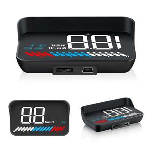 ACECAR Head Up Display Car Universal Dual System 3.5 Inches HUD, Speedometer OBD2 GPS Interface, Speed, Engine RPM, OverSpeed Warning, Mileage Measurement, Water Temperature, GPS Mode for All Vehicle ACECAR Head Up Display Car Universal Dual System 3.5 Inches HUD, Speedometer OBD2 GPS Interface, Speed, Engine RPM, OverSpeed Warning, Mileage Measurement, Water Temperature, GPS Mode for All Vehicle