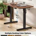 BIZUM Standing Desk Electric Adjustable Computer Desk-Stand up Desk Office Gaming Home Office Memory Desks 48x24 inches Wild Walnut, 47.2*23.6 Inch