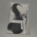 Clip in Bangs Real Human Hair, Human Hair Clip in Bangs, Middle Part HairPieces, No Tangle & Smooth, 11g #1B Natural Black (5x12 Side Bangs)