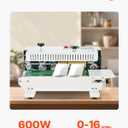 VEVOR Continuous Bag Band Sealing Machine, 0.24-0.47 in/6-12 mm Seal Width, Horizontal Band Sealer Machine with Digital Temperature Control, Carbon Steel Bag Sealer for 0.02-0.8 mm Plastic Bags Films