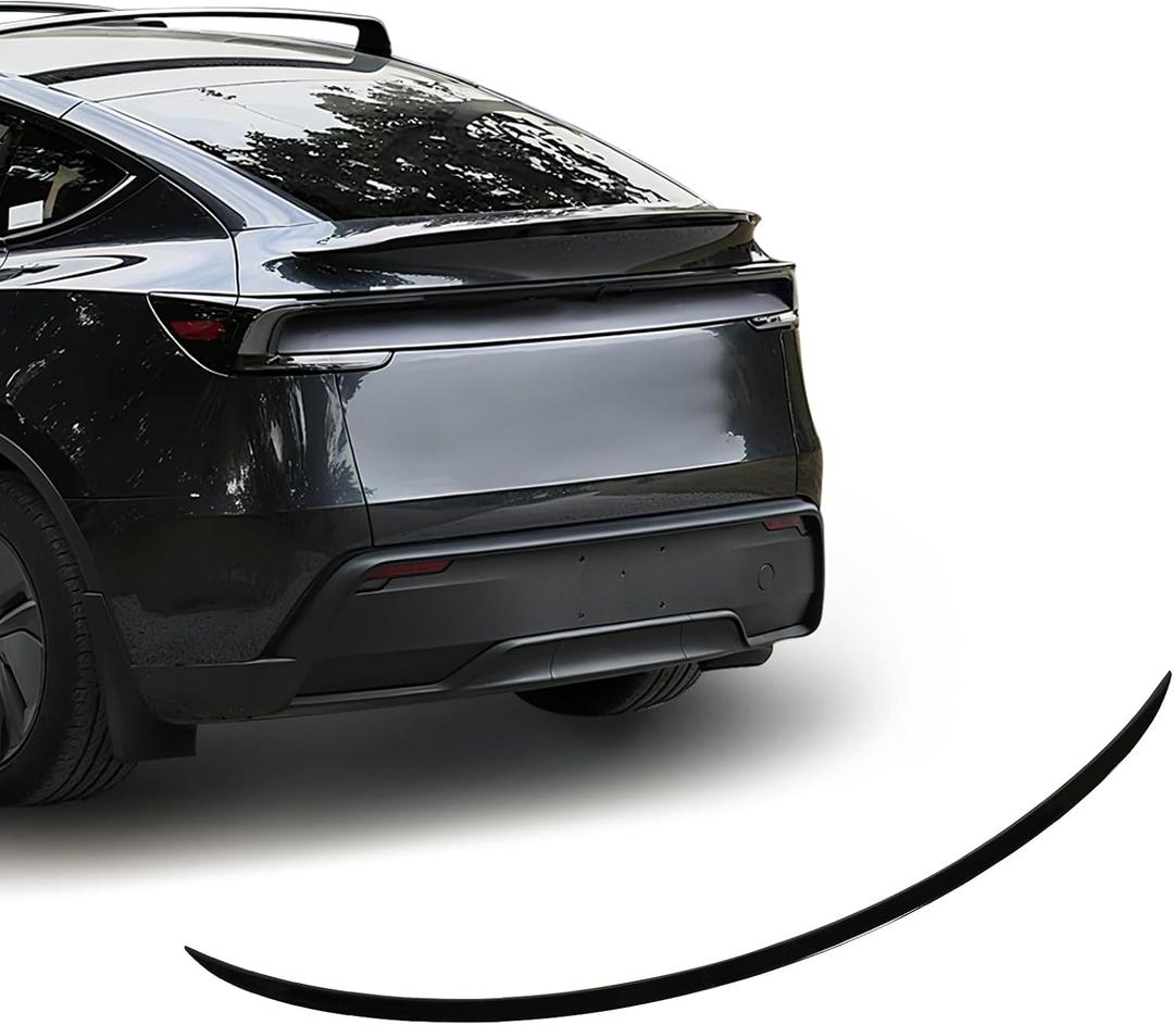 Spoiler Wing Rear Spoiler Compatible with Tesla Model Y Juniper 2025 2026+ Trunk Tail Rear Trunk Lid, Glossy Black P Style, Model Y Accessories
