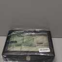 SONGMICS Watch Box, 12-Slot Watch Case Organizer with Large Glass Lid, Removable Pillows, Gift for Loved Ones, Black Synthetic Leather, Gray Lining UJWB12BK