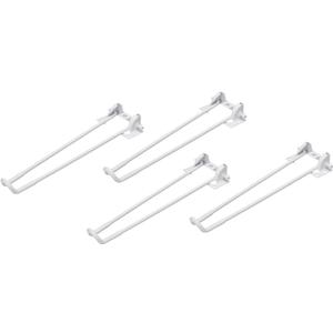 uxcell Folding Table Legs, 4pcs 32cm(12.6") Metal Foldable Table Legs Folding Coffee Table Legs for Furniture Home DIY Projects, White