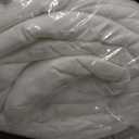 JOLLYVOGUE White Comforters Queen Size, 3 Pieces Ruffle Seersucker Queen Comforter Set for All Season, Lightweight Soft Shabby Chic Bedding Sets for Women, 
（1 Comforter, 2 Pillowshams）