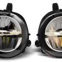 Nakkaa Front Fog Light Assembly Compatible with 3 Series F30 F35 320i 328d 330e 428i 435i 430i 440i 2012-2018 Passenger and Driver Side Lamp 63177315559 63177315560 Not Halogen