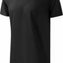 Men's 3XL-8XL Big and Tall T-Shirts Casual Stretch Short-Sleeve Shirts for Men (Black) 6XL