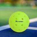 Pro-Grade 40-Hole One-Piece Outdoor Pickleball Balls 3/4/12 Pack - Pro-Player Tested with Wind-Resistant Design, High-Visibility & 300+ Hit Durability for Competitive Play