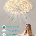 Modern LED Ceiling Light with Elegant Swirl Design, Energy-Efficient White Ceiling Lamp, Stylish Light Fixture for Living Room, Bedroom, or Office