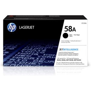 HP 58A Black Toner Cartridge | Works LaserJet Enterprise M406 Series, MFP M430 Series, Pro M404 Series, M428 Series | CF258A