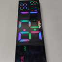 JALL 16" Large Digital Wall Mount Clock, Count Down Timer, Alarm, Big LED, DST, Temperature for Living Room Classroom Desk, Xmas, Birthday Gift for Senior Men Women Mom Dad, Blue