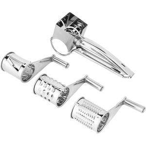 TARSHYRY MultiFunction Stainless Steel Cheese Grater Hand Cranked Rotatable Cheese Cutter Slicing Tool for Soft and Hard Cheese, Chocolate, Nuts, Parmesan, Pistachio, Almonds