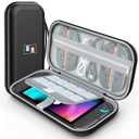 Granarbol Switch 2 Case, Protective Carrying Case for Nintendo Switch 2 2025, Hard Shell Travel Bag with Mesh Pocket,Portable Storage Pouch for Game Card Slots & Accessories, Black