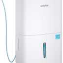 Waykar 150 Pint 2025 Energy Star Dehumidifier with Pump for Large Rooms up to 7,000 Sq. Ft. for Home, Basement, Commercial, Industrial, with Drain Hose & Tank, Auto Defrost, Smart Auto Comfort Mode, Grey