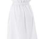 COOVA Premium Robe for Women  Plush Soft Robe, Fluffy, Warm, Long Fleece Bathrobe (Large, Hooded White)