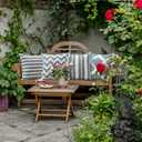 2 x OTOSTAR Set of 4 Waterproof Throw Pillow Covers 18x18 Inch Farmhouse Geometric Square Pillow Cases for Couch Patio Furniture Balcony Garden Outdoor DecorationGeometry70-Grey