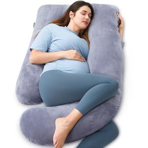 Amazon.com: Momcozy Pregnancy Pillows for Sleeping, U Shaped Full Body Maternity Pillow with Removable Cover - Support for Back, Legs, Belly, HIPS for Pregnant Women, 57 Inch Pregnancy Pillow for Women, Grey : Home & Kitchen