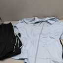 Marvmys Color Block Tracksuit for Women 2 Piece Outfits Fall Sweatsuits Zip Up Jogging Suit Long Sleeve Jogger Lounge Sets (Large, Sky Blue)