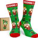 Deez Nuts Socks - Funny Stocking Stuffers for Men and Women, Unique Christmas Gift, Cool Fun Socks for Fitness Enthusiasts, Nut Gift for Nerds, Weird Gifts for Friends, Comfortable and Soft