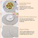 12 Pcs Round Placemats Set, 13 Inch Cotton Rope Woven Table Mats Heat Resistant Non Slip Place Mats for Dining Table Boho Farmhouse Placemats Decor Hot Pads Kitchen Essentials