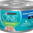 Purina ONE High Protein Grain Free Wet Cat Food Pate, 12 Pack 3 oz Cans High protein, moisture rich, ocean whitefish pate recipe made with no artificial colors, flavors or preservatives EXP: 03/2028