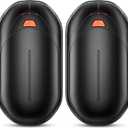 AI Hand Warmers Rechargeable 2 Pack, AI Smart Chips Electric Hand Warmers, 20Hrs Long Safe Heat, Portable Pocket Heater, Gifts for Christmas, Outdoor, Hunting, Golf, Camping Accessories (Black)