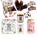 Highland Cow Gifts for Women Highland Cow Stuff Cow Themed Gifts for Cow Lovers Include Canvas Tote Bag Hair Claw Clips Keychain Socks Candle Card for Highland Cow Lover Birthday Christmas