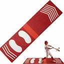 Trainer Mat Baseball, Pitching & Throwing Training Mat for Stride & Stance Practice, Wear Resistant Non-Slip, Portable Indoor/Outdoor Auxiliary Tool for Youth Beginners & Softball Pitchers