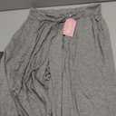 3 Pack Women's Lounge Pants Wide Leg Yoga Pants Loose Drawstring High Waisted Pajama Bottoms with Pockets (X-Large, Black, Dark Heather Gray, Light Heather Gray)