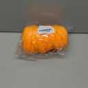 Chunky Yarn for Hand Knitting- Velvet Chenille Tube Yarns- Jumbo Yarns for Blankets, Pet Beds, Machine Washable (0.66 Lb/18.59 Yd), Easy No-Tool Arm Knitting & Crochet Project Yarn (Orange)