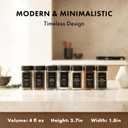 EDELHAUS Glass Spice Jars with Adjustable Rotating Lids (24 Pack)  4oz Seasoning Jars with 240 Labels, Funnel & Brush  Airtight Spice Containers for Kitchen Organization