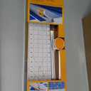 Fiskars Rotary Cutter and Ruler Combo - 24"L x 6"W Fabric Cutter with Gridlines - Craft Supplies - Gray - Clear