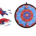 YWSZZG 2 Sets Spider Gloves Man Web Shooters Dart Board Toys Sticky Balls for Kids, Hero Cosplay Kids Launcher Toys Set for Birthday Party Christmas Halloween