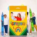 Back to School Photo Booth Props Set - Crayon Box Frame, Giant Crayon Balloons, First Day of School Classroom Decorations and Party Supplies (Crayon-Banner)