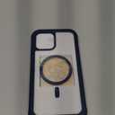 Miracase Magnetic for iPhone 12 Pro Max Case [Compatible with MagSafe] Full-Body Phone case with Built-in Glass Screen Protector& Camera Protector, Military Drop Proof 12 Pro Max Cover, Blue