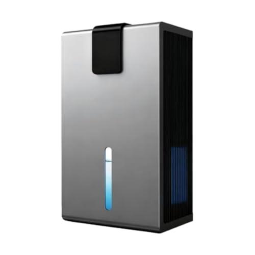 Dehumidifier, Dehumidifiers for Home, 98 OZ Water Tank, (1000 sq.ft) Quiet Dehumidifier for Basement Bathroom Bedroom with Humidity Display, Auto Shut Off, Relaxing 7 Color Ambient Light(Gray)