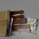 1 Pcs 2 Tier Matcha Station Shelf Bamboo Coffee Mug Stand Countertop Storage Rack, Double Layer Rattan Office Cup, Kitchen, Tea, Plant, Bar Accessories Condiment Display (Brown, 17.7 Inch)