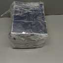 Yeaqee 50 Pack Metallic Paper Gift Bag Bulk with Handle, Navy Blue, Silver