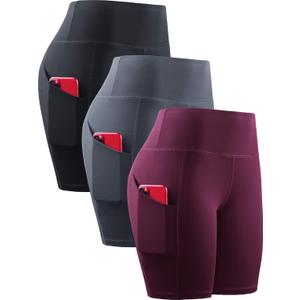 NELEUS womens Soft (XX-Large, 1010 Black/Grey/Dark Red,3 Pack)