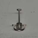 Amerock H37004G10 | Vicinity Triple Prong Decorative Wall Hook | Satin Nickel Hook for Coats, Hats, Backpacks, Bags | Hooks for Bathroom, Bedroom, Closet, Entryway, Laundry Room, Office