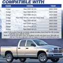 Engine Coolant Radiator, Fit for Dodge Ram 1500 2004-2008 3.7L 4.7L, 2003 V8 5.7L, 2002 5.9L, Ram 2500 2004-2008 4.7L, 2003 5.7L, Ram 3500 2003 5.7L, Automatic Transmission, OE CU2480, 2480