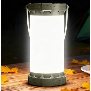 Glocusent 135 LED Ultra Bright Camping Lantern, Up to 200H, 5000mAh Camping Lights with 3 Colors & 5 Brightness, SOS, Max 1500LM, Rechargeable Lantern for Power Outages Camping Hiking Emergency